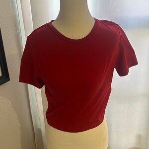 Zara Vibrant Red Short Sleeve Tee